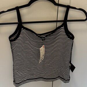 Small Uniqlo Black Stripped Camisole - New with Tags
